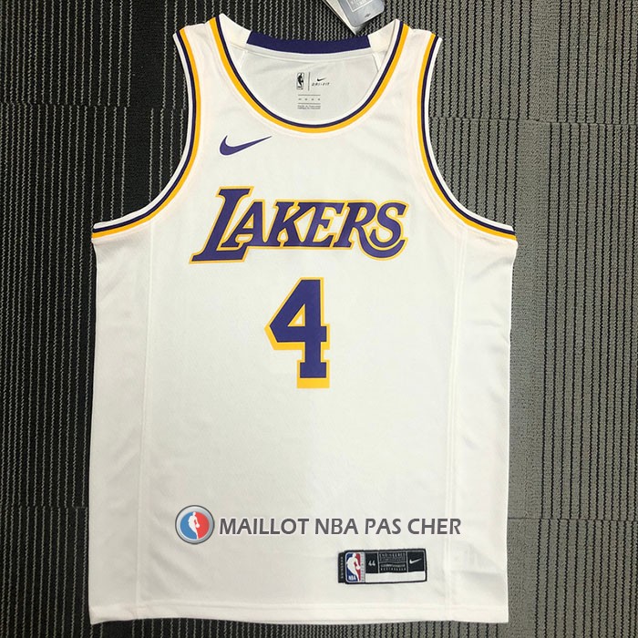 Maillot Los Angeles Lakers Rajon Rondo NO 4 Association 2021-22 Blanc